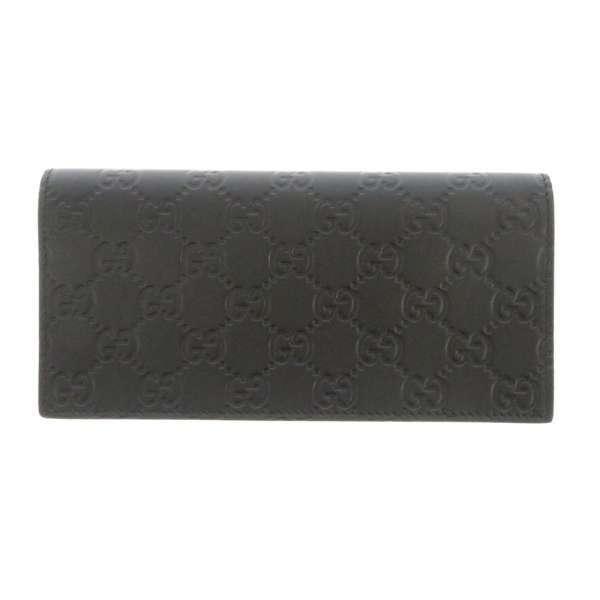 GUCCI（グッチ） 長財布 グッチシマ ブラック レザー 547071 GUCCI