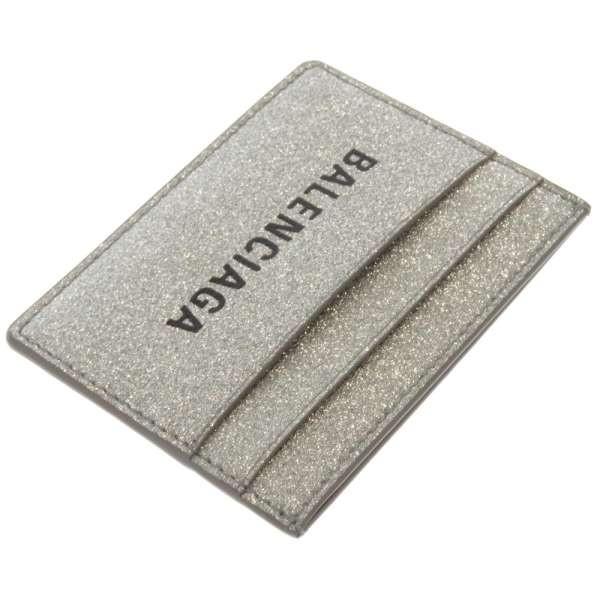 BALENCIAGA バレンシアガ カードケース エブリディ シルバー ラメ  