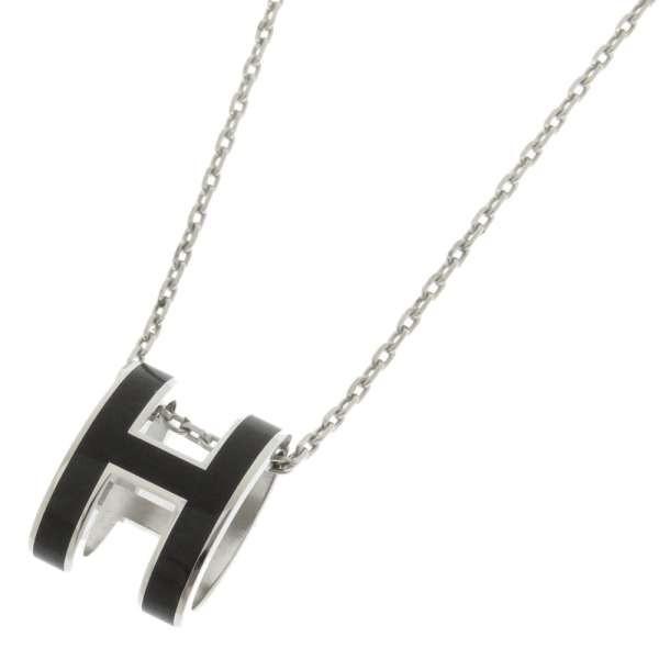 ●専用人気廃盤品 HERMES ポップアッシュ ネックレス レギュラー ブラック HERMES（エルメス） ネックレス ポップアッシュ ブラック×シルバー金具