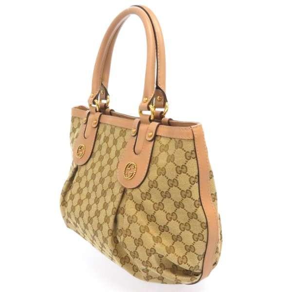 GUCCI（グッチ） ハンドバッグ スカーレット GGキャンバス ベージュ