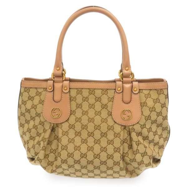 GUCCI（グッチ） ハンドバッグ スカーレット GGキャンバス ベージュ