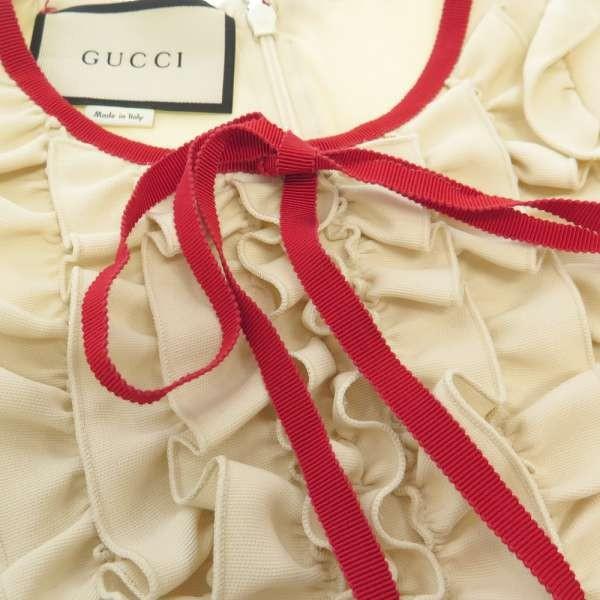 GUCCI（グッチ） ワンピース ノースリーブ ラッフル リボン レディース
