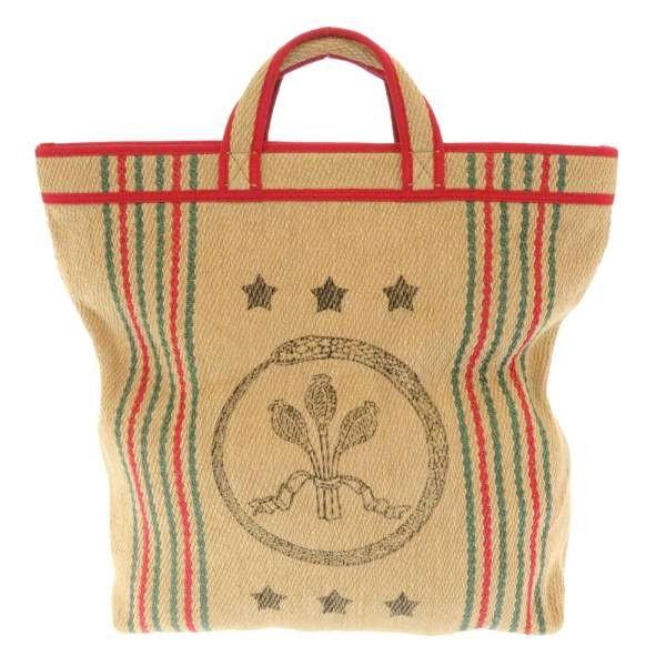 GUCCI グッチ トートバッグ ウェブストライプ ジュート ラフィア GUCCI グッチ トートバッグ ウェブストライプ ジュート ラフィア