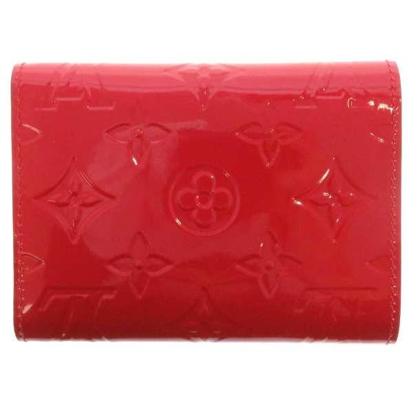 LOUIS VUITTON ルイヴィトン 三つ折り財布 モノグラム ヴェルニ 鳥  