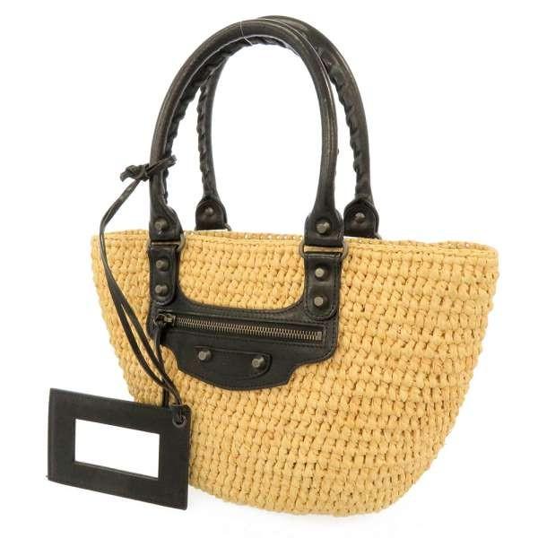 BALENCIAGA（バレンシアガ） ハンドバッグ パニエXS ラフィア かご