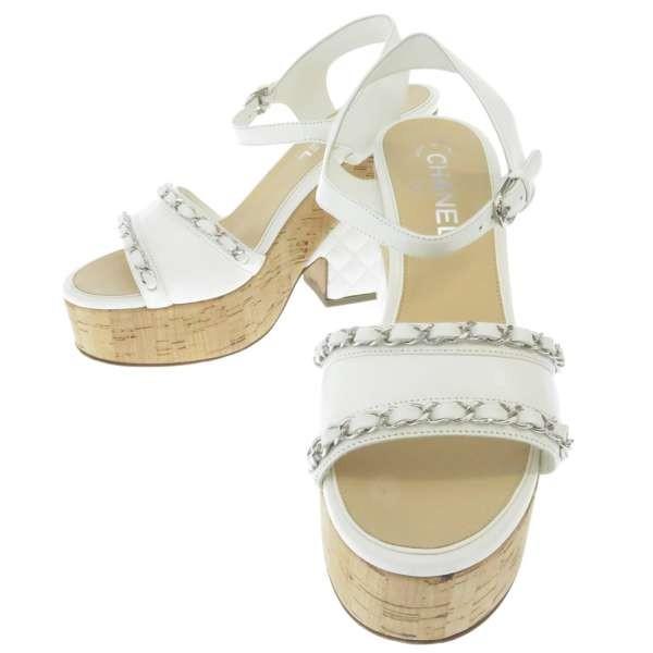 CHANEL（シャネル） サンダル ココマーク 厚底 チェーン マトラッセ
