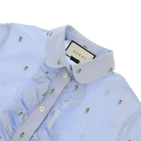 グッチ 長袖ブラウス コットン レディースサイズ38 4305 Gucci シャツ 花柄 ストライプ 安心保証 Gallery Rare 通販 Yahoo ショッピング