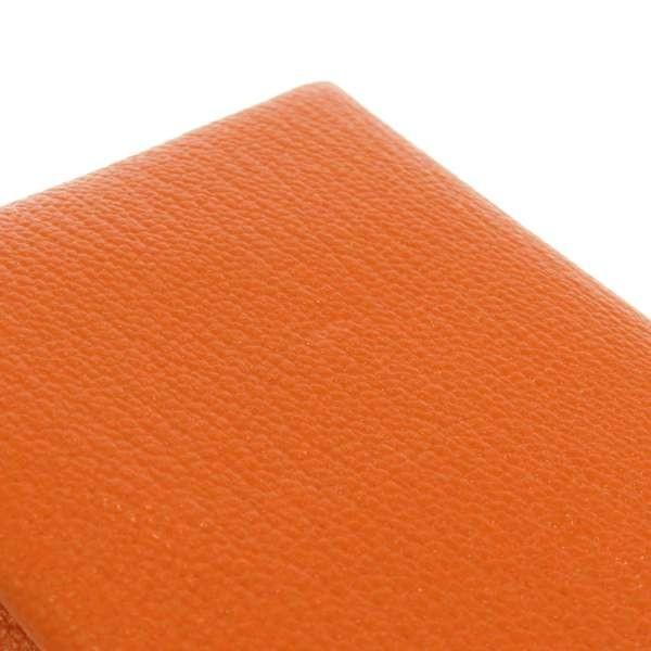 HERMES（エルメス） カードケース カルヴィ オレンジ シェーブルミ
