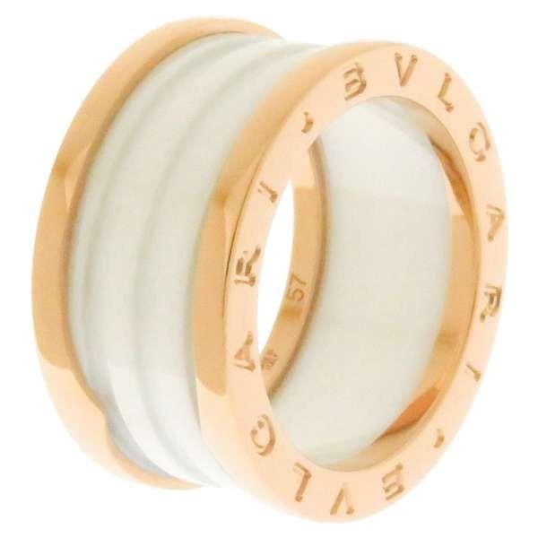 BVLGARI（ブルガリ） リング B-ZERO1 ビーゼロワン 4バンド ホワイト