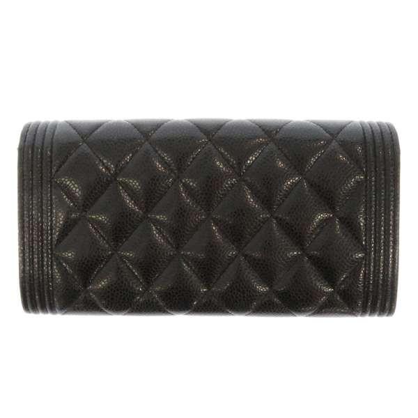 レア　CHANEL 二つ折り財布 ブラック 楽天市場】シャネル 長財布 二つ折り ボーイシャネル 黒 ブラック