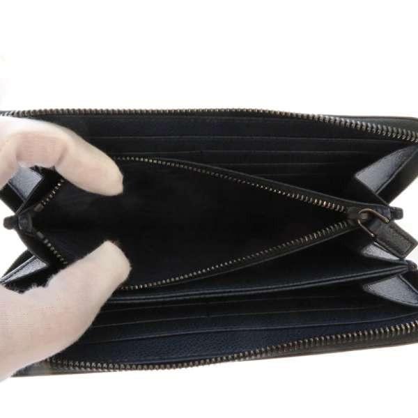 PRADA（プラダ） 長財布 VIT.MICRO GRAIN ラウンドファスナー ブラック