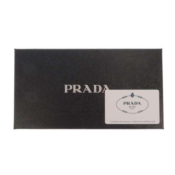 PRADA（プラダ） 長財布 VIT.MICRO GRAIN ラウンドファスナー ブラック