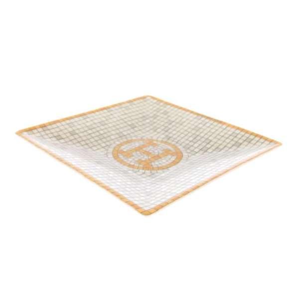 HERMES エルメス プレート ポーセリン モザイク 24 ヴァンキャトル