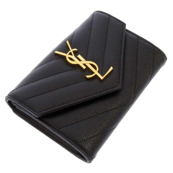 サンローラン ミニ財布 Yves Saint Laurent サンローランパリ コンパクトウォレット