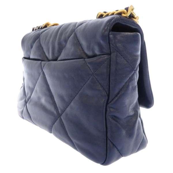CHANEL シャネル シャネル19 マトラッセ チェーンショルダーバッグ ネイビー デニム ゴールド金具 AS1160 CHANEL（シャネル） チェーンショルダーバッグ 19 フラップ バッグ