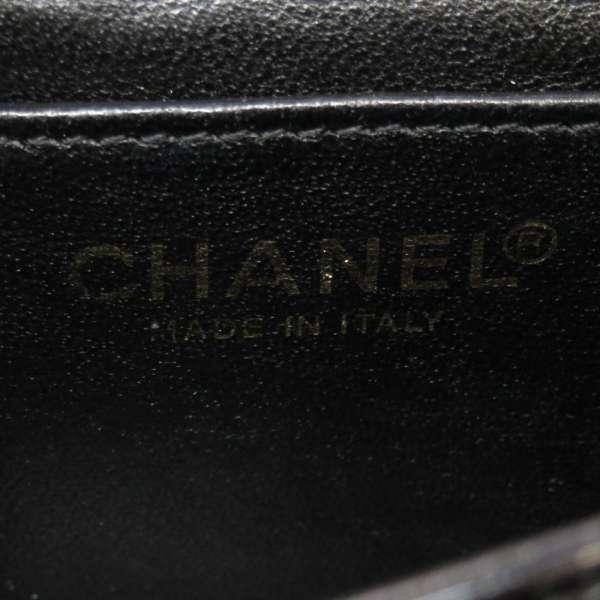 シャネル チェーンショルダーバッグ カメリア ブラック エナメル CHANEL バッグ 黒 安心保証｜gallery-rare｜13