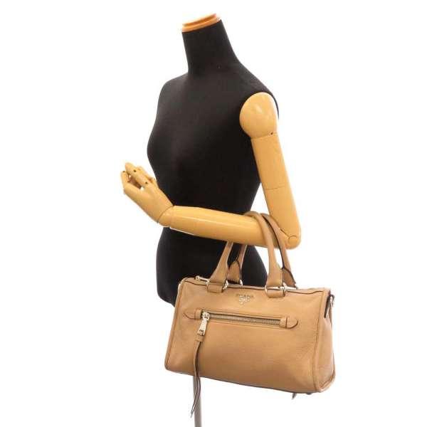 PRADA（プラダ） ハンドバッグ 1BB022 PRADA レザー バッグ ベージュ