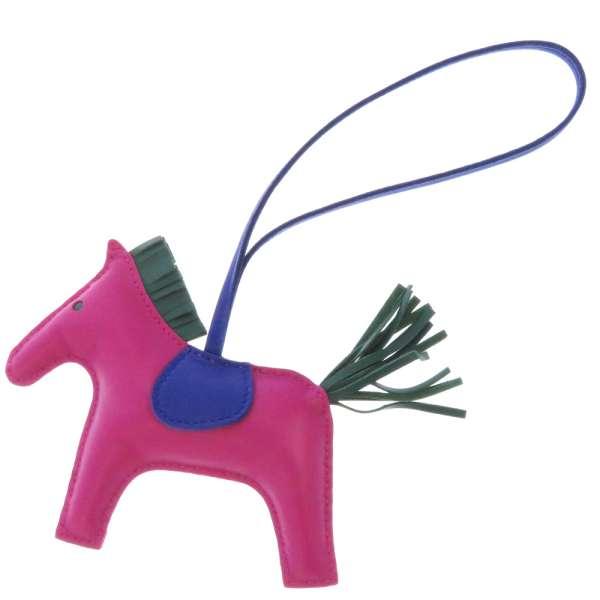 ラムスキン バッグチャーム チャーム ローズパープル ブルーエレクトリック マラカイト レディースファッション Hermes ロデオmm ラムスキン エルメス