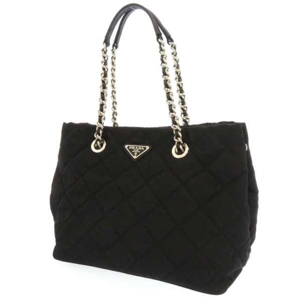 PRADAナイロンキルティング トートバッグ ブラック PRADA（プラダ） トートバッグ ナイロン キルティング ブラック 1BG740