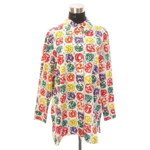 CHANEL（シャネル） 長袖シャツ カメリア ブラウス レディースサイズ42
