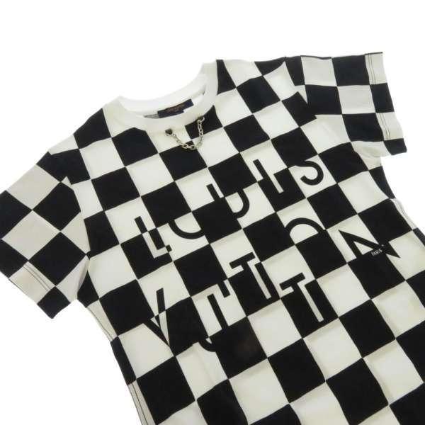 LOUIS VUITTON ルイヴィトン Tシャツ ダミエ柄 コットン100 
