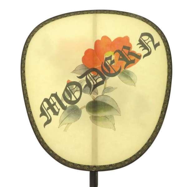 GUCCI（グッチ） うちわ 椿デザイン 団扇 バンブー タッセル付き 安心