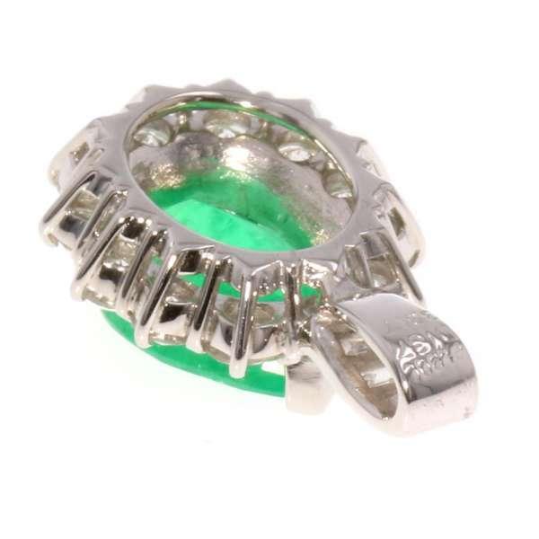 エメラルド ダイヤモンド ペンダントトップ エメラルド3.317ct/ダイヤ
