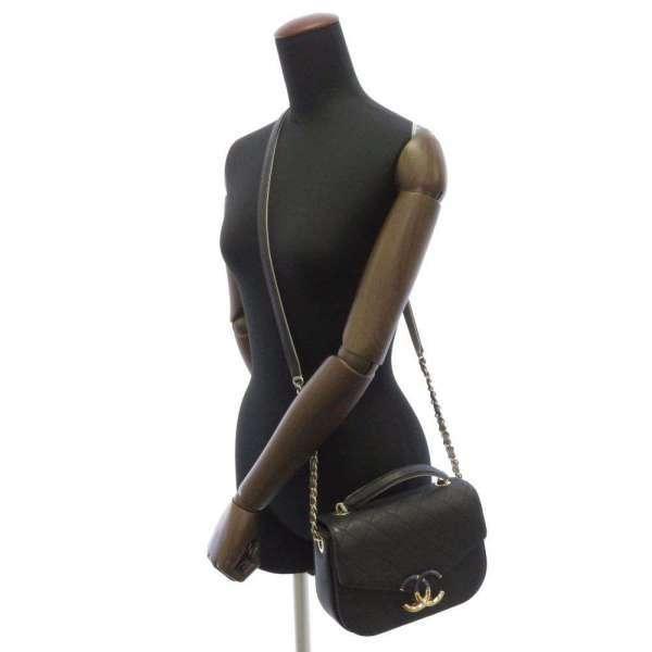 シャネル A93659 ショルダーバッグ ブラック  CHANEL ココマーク キャビアスキン CHANEL（シャネル） チェーンショルダーバッグ ココマーク トップ