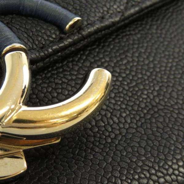 シャネル A93659 ショルダーバッグ ブラック  CHANEL ココマーク キャビアスキン CHANEL（シャネル） チェーンショルダーバッグ ココマーク トップ