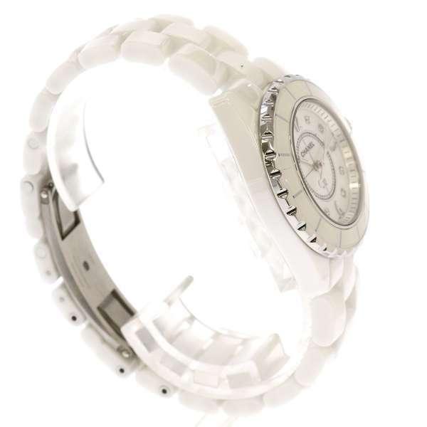 シャネル J12 33mm ホワイトセラミック 8Pダイヤ ホワイトシェル H2422 CHANEL 腕時計 レディース 安心保証｜gallery-rare｜04