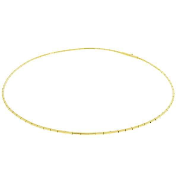Cartier（カルティエ） チョーカー チューブ オメガ K18YGイエロー