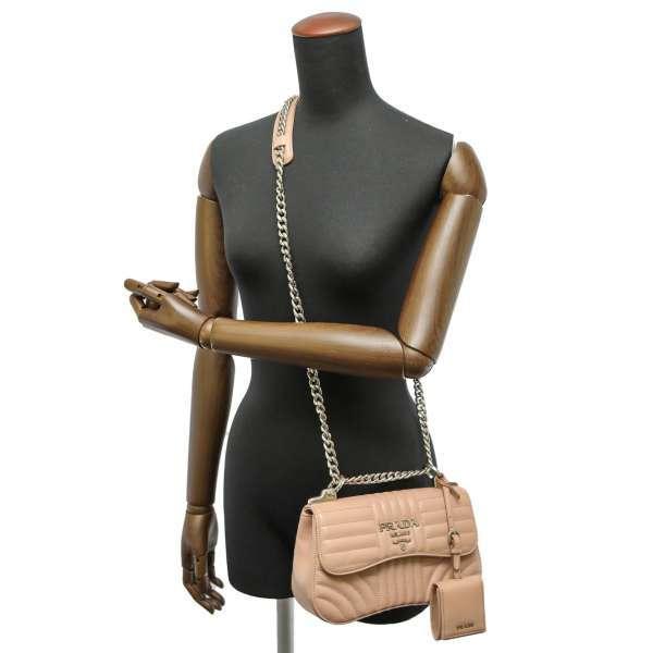 PRADA プラダ チェーンショルダーバッグ 1BD201 斜め掛け ショルダーバッグ レザー【中古】 レディース PRADA（プラダ） チェーンショルダーバッグ ダイアグラ 1BD201 PRADA