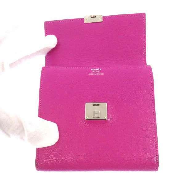 HERMES（エルメス） 三つ折り財布 クリック12 マグノリア/シルバー金具