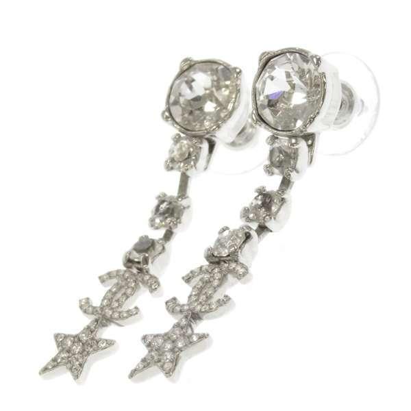 CHANEL シャネル ピアス CC ココマーク ラインストーン スター B20 P