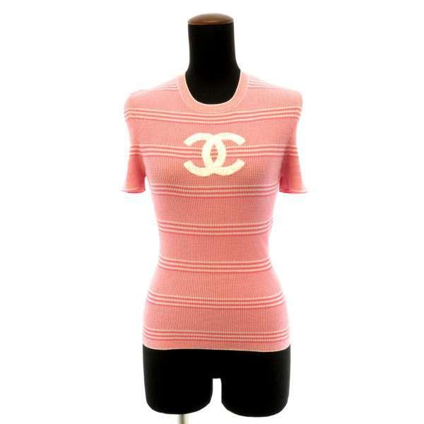 CHANEL（シャネル） サマーニット 半袖 ココマーク クルーネック