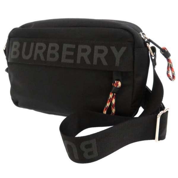 バーバリー ショルダーバッグ ロゴディテール 8025669 BURBERRY バッグ クロスボディバッグ ブラック 黒 安心保証