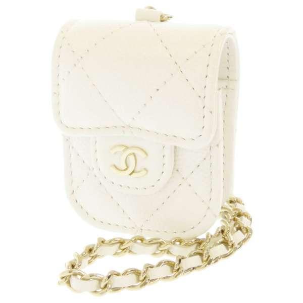 CHANEL（シャネル） AirPodsケース マトラッセ ココマーク キャビア