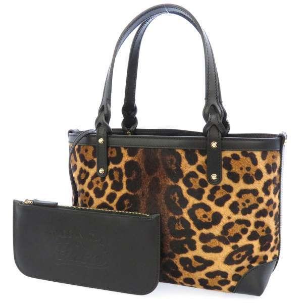 GUCCI（グッチ） トートバッグ レオパード柄 ポーチ付き 269878 GUCCI 
