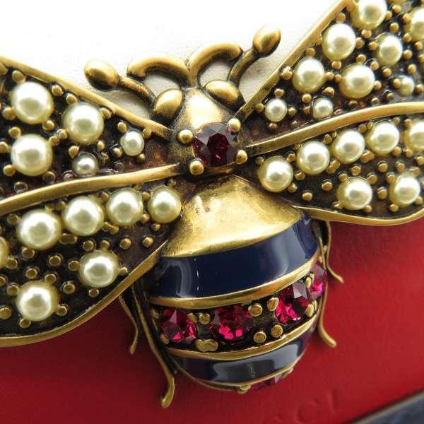 GUCCI 二つ折り財布 クイーン マーガレット コンパクト GGロゴ 美品 GUCCI（グッチ） 二つ折り財布 クイーンマーガレット ビー 476072