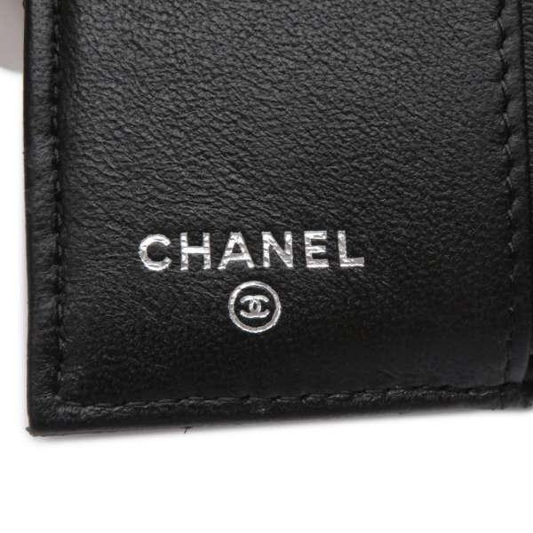 CHANEL（シャネル） 三つ折り財布 ココマーク ラインストーン キャビア