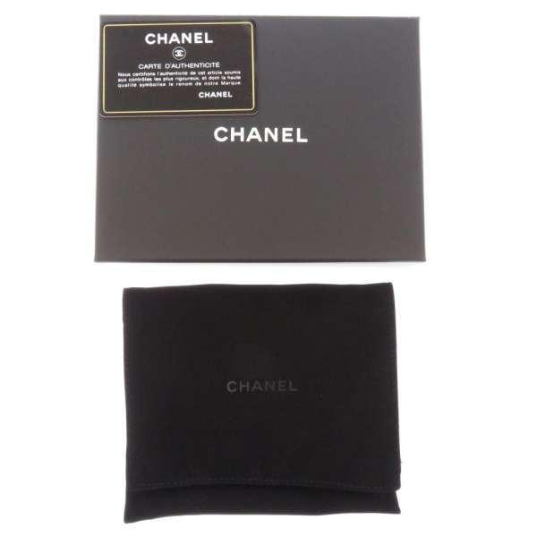 CHANEL（シャネル） 三つ折り財布 ココマーク ラインストーン キャビア