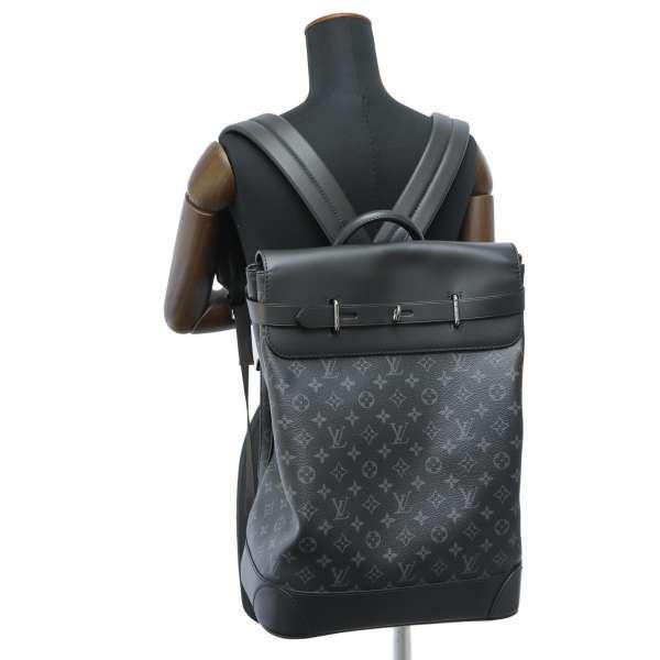 ルイヴィトン リュック バックパック モノグラム メンズ スティーマー 黒 美品 LOUIS VUITTON（ルイ・ヴィトン） リュック モノグラム・エクリプス
