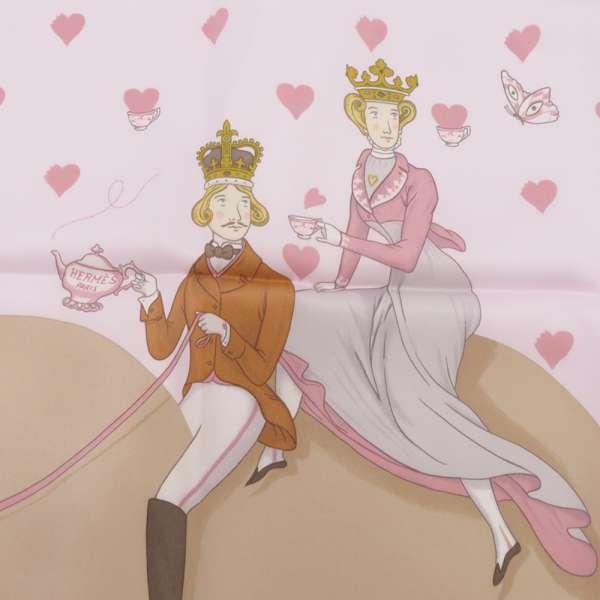 ★美品★エルメス カレ70 TEA TIME ティータイム　スカーフ 楽天市場】エルメス スカーフ カレ 70 ティータイム ハート ブルー