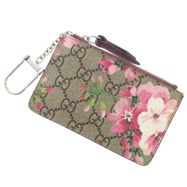 GUCCI 二つ折り財布 ブルームス GGスプリーム GUCCI（グッチ） コインケース GGブルームス スプリームキャンバス