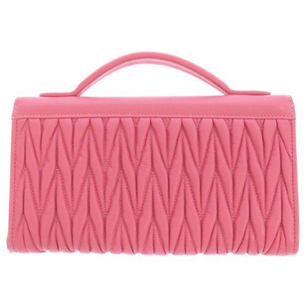 ミュウミュウ長財布 miu miu（ミュウミュウ） マテラッセレザー 財布 ブラック