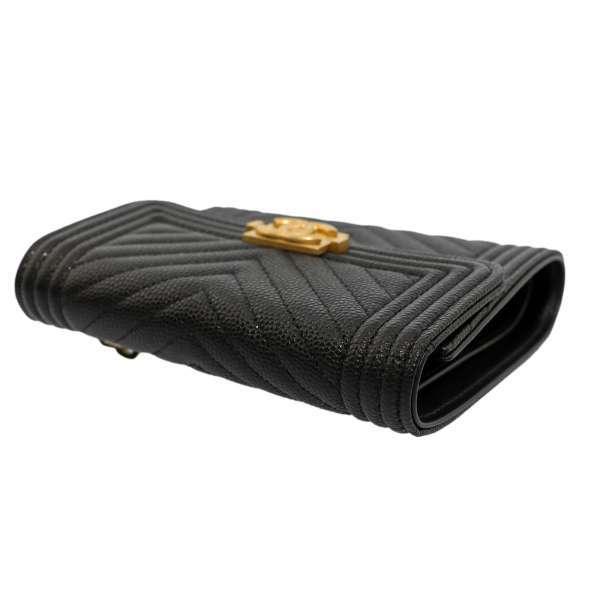 CHANEL シャネル 三つ折り財布 ボーイシャネル ココマーク スモール  