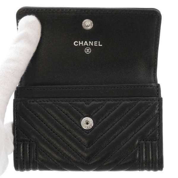 CHANEL シャネル カードケース ボーイシャネル ココマーク マトラッセ  