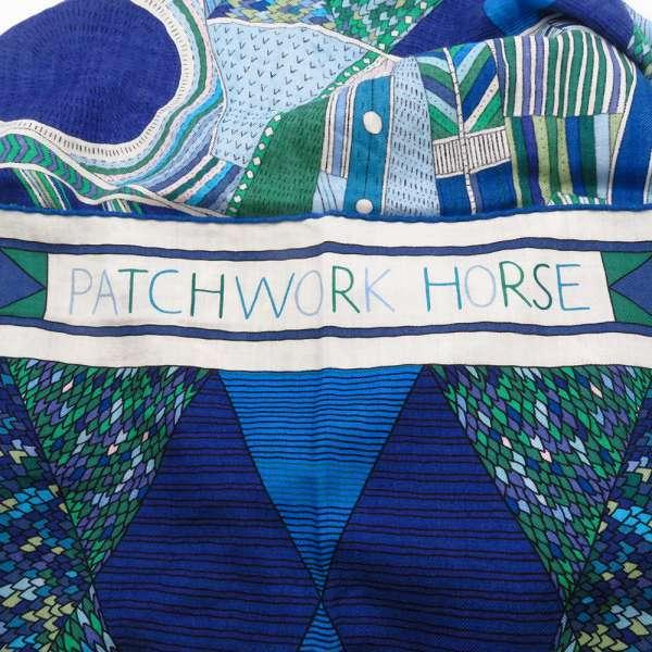 HERMES エルメス ストール カレ140 カレ・ジェアン パッチワークの馬