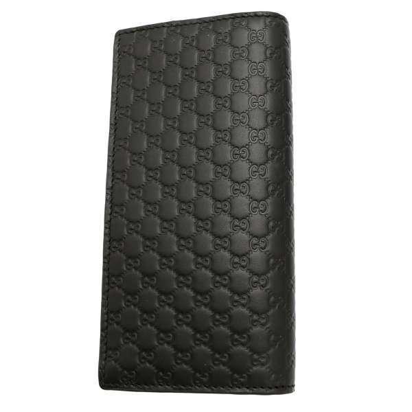 GUCCI（グッチ） 長財布 マイクロ グッチシマ ブラック 449245 GUCCI