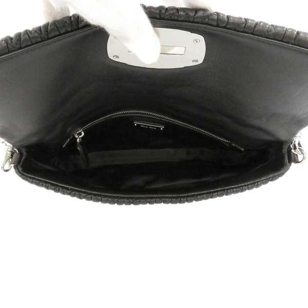 値下げ中！【美品】MIU MIU ミュウミュウ マトラッセナッパクリスタル黒 miu miu（ミュウミュウ） ショルダーバッグ ナッパ クリスタル